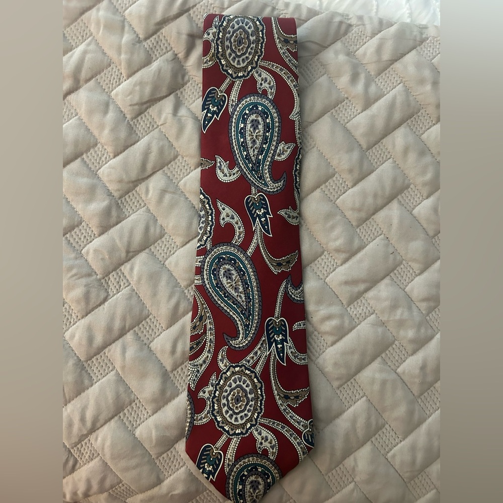Christian Dior Paisley Silk Tie